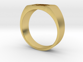 Bort Sampson ring small in Polished Brass: 5.5 / 50.25