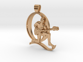 John Deacon, Bassist [pendant] in Polished Bronze