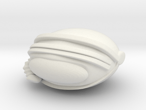 SpaceHelmetv3j in White Natural Versatile Plastic
