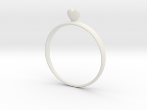 Loving You (size 60) in White Natural Versatile Plastic