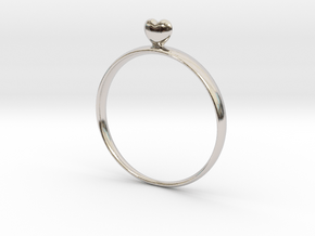 Loving You (size 60) in Rhodium Plated Brass