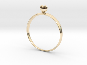 Loving You (size 60) in 14k Gold Plated Brass