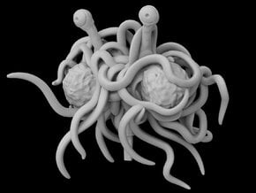 (Armada) Flying Spaghetti Monster in White Natural Versatile Plastic