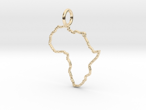 Afrika with Kaps crust in 14K Yellow Gold