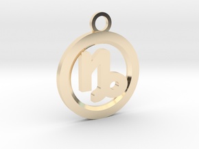 Capricorn in 14k Gold Plated Brass