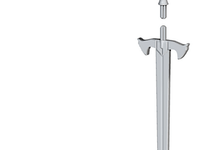Knight's Sword in Tan Fine Detail Plastic