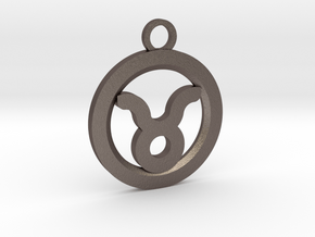 Taurus in Polished Bronzed-Silver Steel