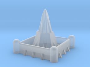 2mm / 3mm Scale Walled Temple in Smooth Fine Detail Plastic