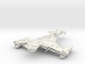 Klingon Mjolnir Class  BattleCuiser in White Natural Versatile Plastic