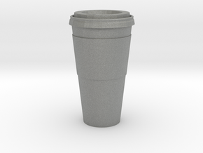 1/12 Scale Paper Coffee Cup in Gray PA12