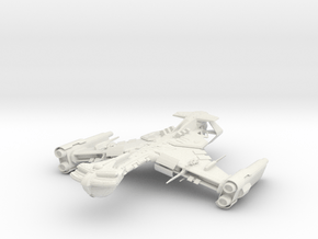 Klingon Norpar Class I BattleDestoryer in White Natural Versatile Plastic