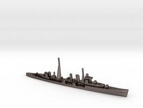 HMS Colombo AA cruiser (masts) 1:1800 WW2 in Polished Bronzed-Silver Steel
