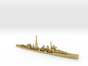 HMS Colombo AA cruiser (masts) 1:1800 WW2 in Natural Brass