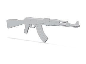 1:6 Miniature AK-47 Gun in Tan Fine Detail Plastic