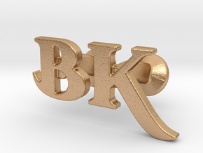 Monogram Cufflinks B & K in Natural Bronze