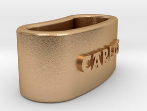 CARLOS Napkin Ring with lauburu in Natural Bronze