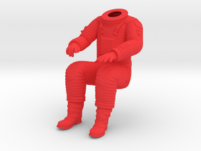 SF Astronaut, BODY /  Cockpit Moebius EVA Pod in Red Processed Versatile Plastic