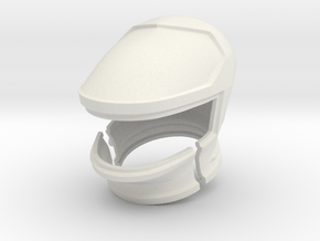 SF Astronaut, HELMET / Cockpit Moebius EVA Pod in White Natural Versatile Plastic