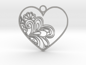 Heart Flower in Aluminum