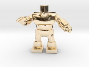 Dragon Quest Golem 1/60 miniature for games andRPG in 14K Yellow Gold