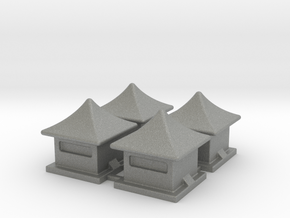 2mm / 3mm Scale China Style House in Gray PA12