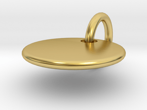 Initial Pendant in Polished Brass (Interlocking Parts)