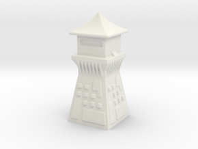 China Style Guard Tower 6mm Game Scale in White Natural Versatile Plastic