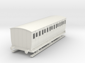 0-43-mgwr-6w-3rd-class-coach in White Natural Versatile Plastic