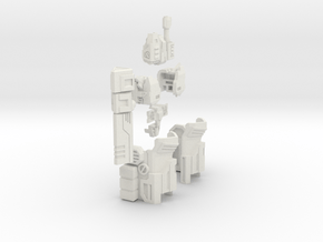 IDW autobot Megatron gear for (Ironfactroy) in White Natural Versatile Plastic
