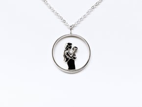 Mother & Infant Pendant -Motherhood Collection in Polished Silver