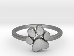 PawPrint Ring  in Natural Silver