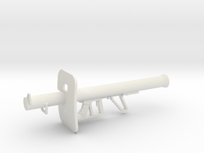 1:12 Panzershreck Anti-tank Rocket Launcher in White Natural Versatile Plastic: 1:12