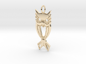 OWL 1a (2 inches) in 14K Yellow Gold