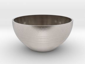 Bowl Pixels in Rhodium Plated Brass