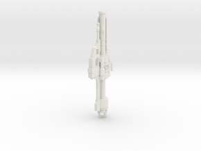 1:6 Miniature Halo Rocket Launcher in White Natural Versatile Plastic