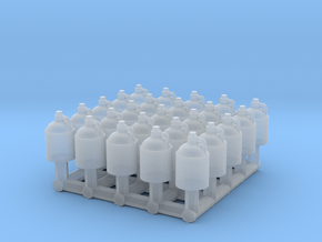 HO scale moonshine jugs in Tan Fine Detail Plastic
