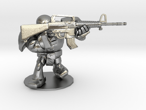 CYBORG1 ASSAULT_RIFLE M16A2 in Natural Silver
