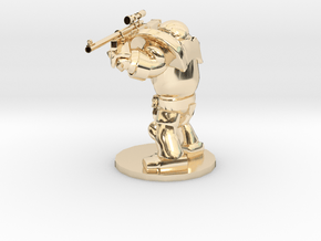CYBORG1 SNIPER_RIFLE in 14k Gold Plated Brass
