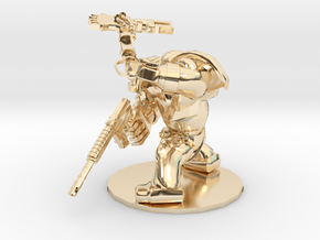 CYBORG1 FORCE-AXE AND PISTOL in 14k Gold Plated Brass