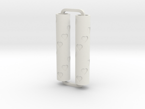 Slimline Pro hearts 01 ARTG in White Natural Versatile Plastic