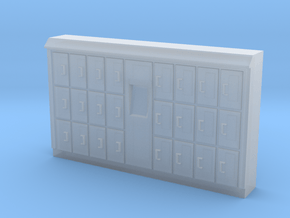 HO Scale Baggage Lockers #1 in Smooth Fine Detail Plastic