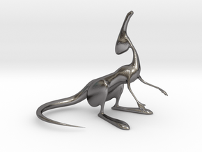 Parasaur Model in Polished Nickel Steel: Small