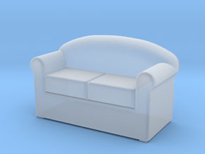 HO Scale 2 seat sofa in Smoothest Fine Detail Plastic