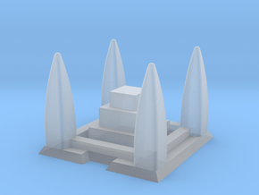 Shrine / Temple 2mm/3mm Game Scale in Smooth Fine Detail Plastic