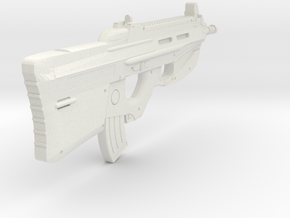 1:6 Miniature FN F2000 Gun in White Natural Versatile Plastic