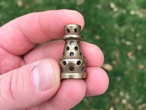 Lantern Pocket Pawn  in Polished Bronze Steel