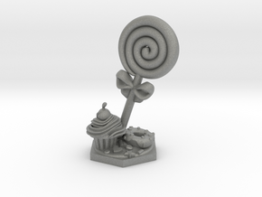 Jester lollipop Spiritual Weapon miniature in Gray PA12