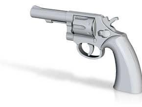 1:3 Miniature Smith & Wesson Model 10 gun in Tan Fine Detail Plastic