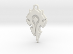 World Of Warcraft Horde Pendant all materials in White Natural Versatile Plastic
