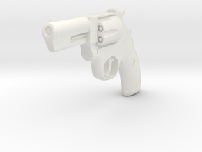 1:3 Miniature Ruger 38 LCR in White Natural Versatile Plastic
